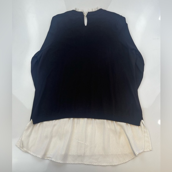 Adrianna Papell Long Sleeve Crew Neck Ruffled Sweater N106-1 - Picture 8 of 10